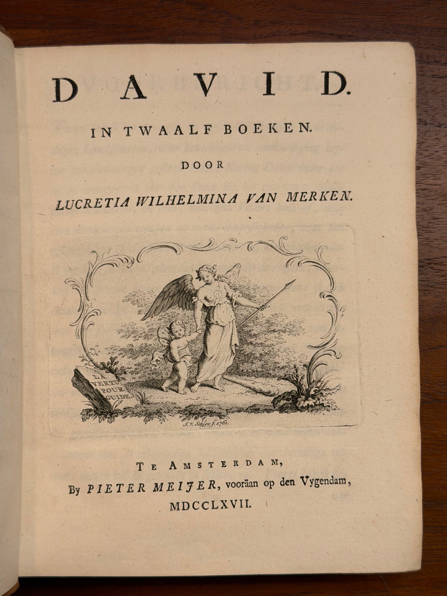 Lucretia Wilhelmina van Merken, David. Te Amsterdam, Pieter Meijer, 1767