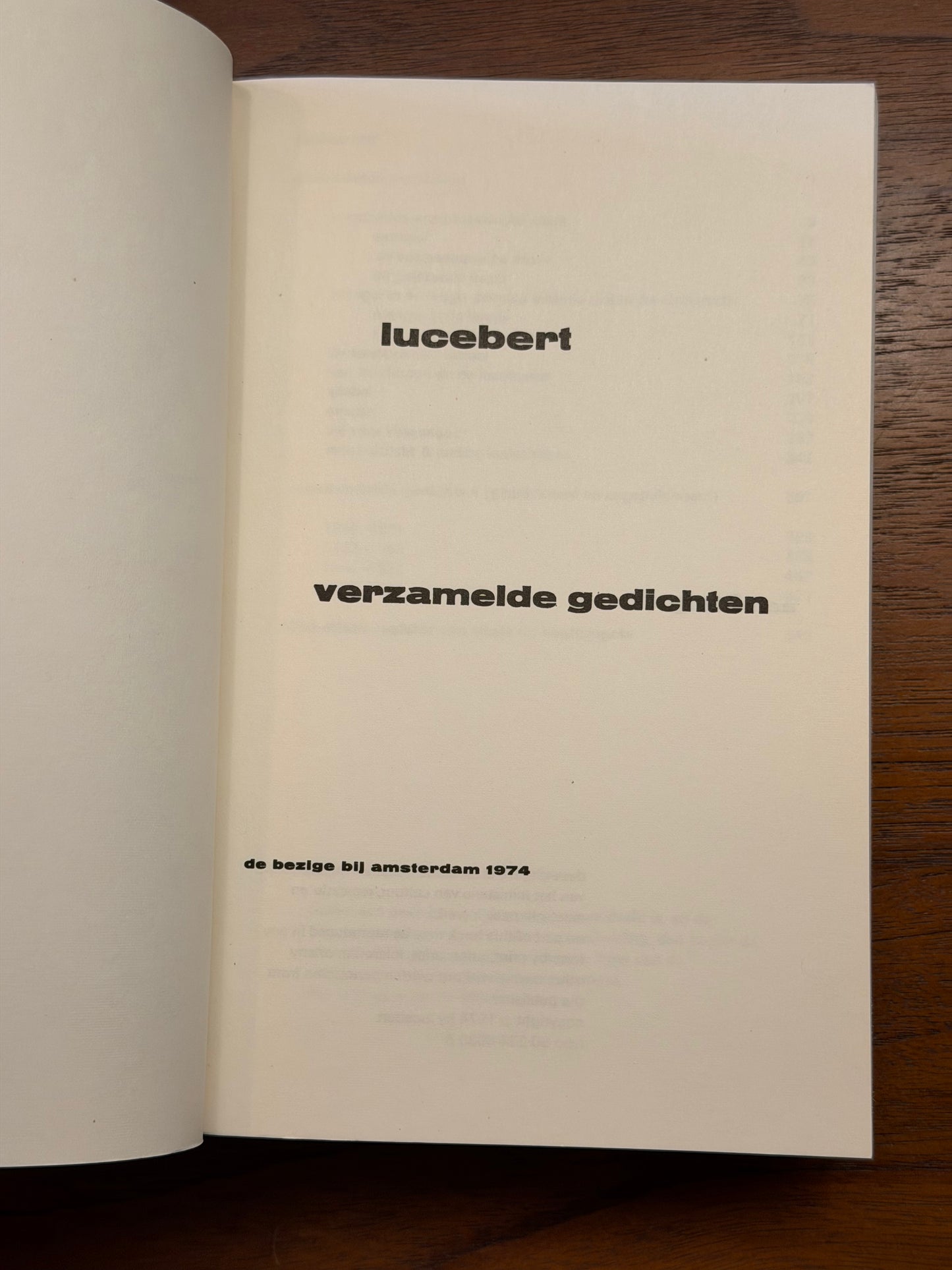 lucebert verzamelde gedichten, de bez ge bil amsterdam 1974