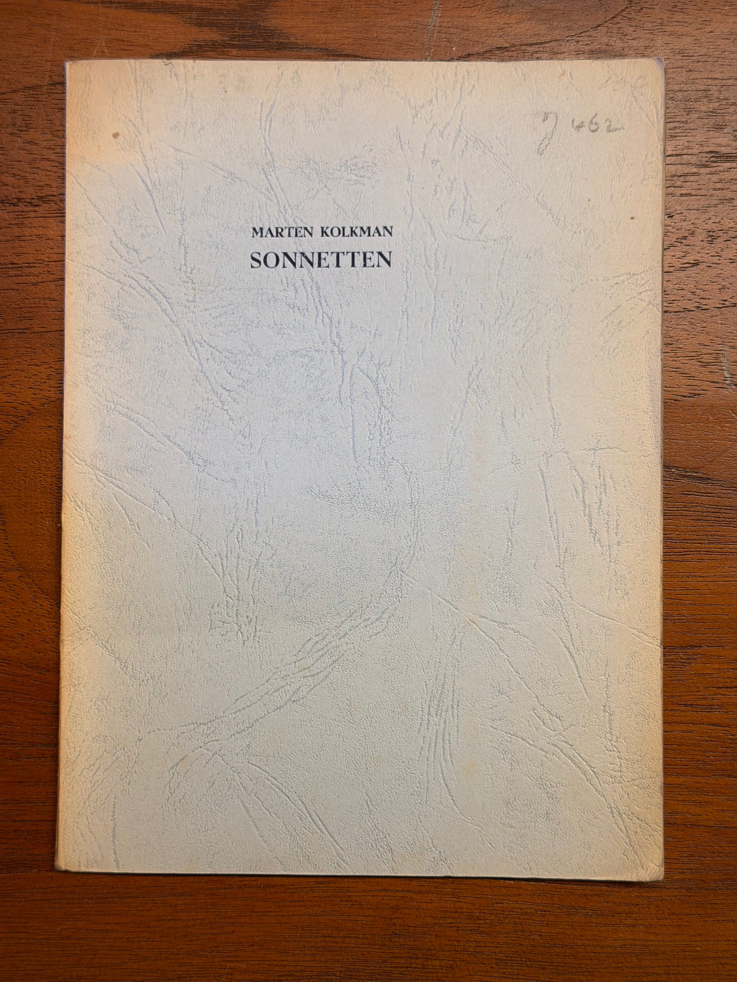 MARTEN KOLKMAN SONNETTEN