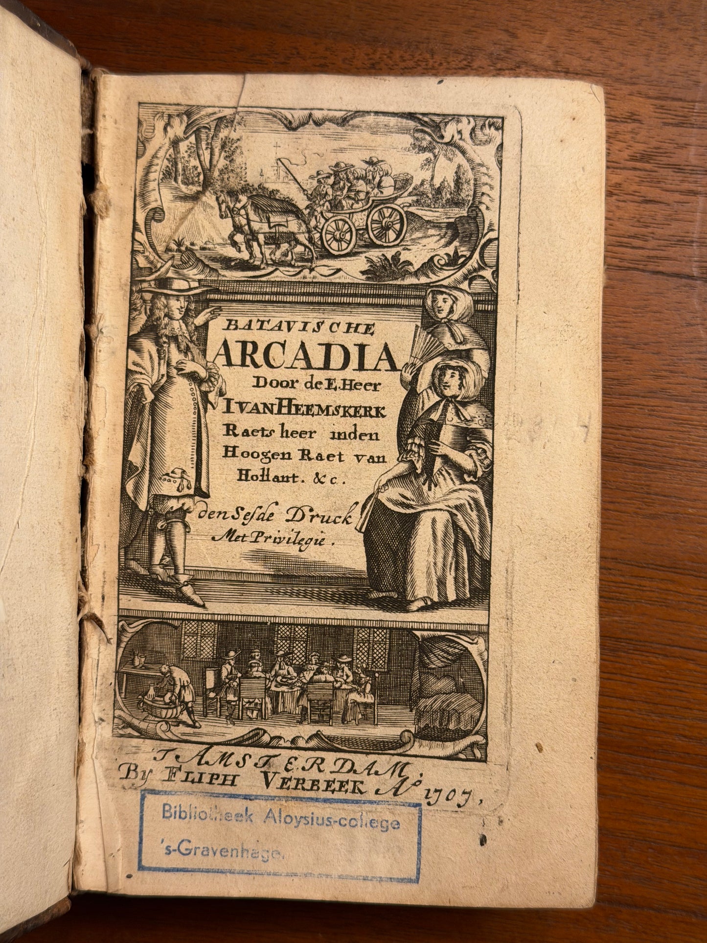 J. van Heemskerk, Batavische arcadia. t'Amsterdam, by Philip Verbeek, 1708.