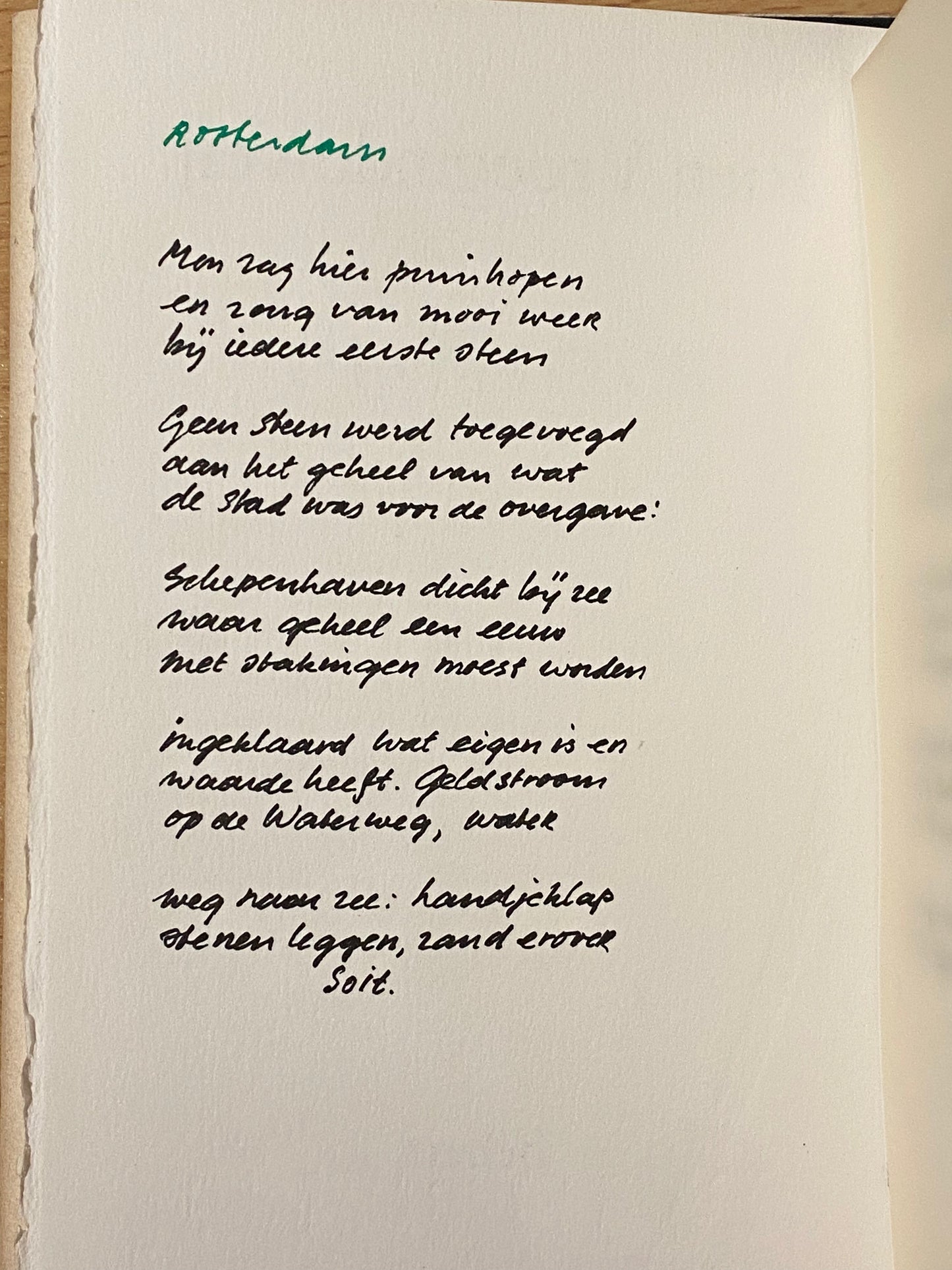 Rien Vroegindeweij ROTTERDAM