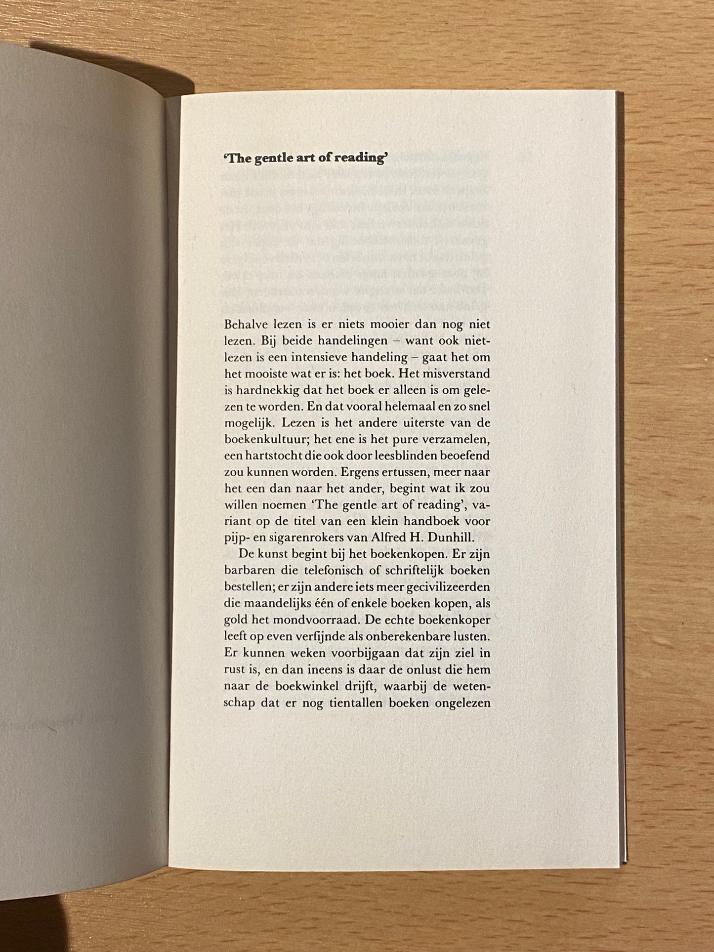 Kees Fens The gentle art of reading