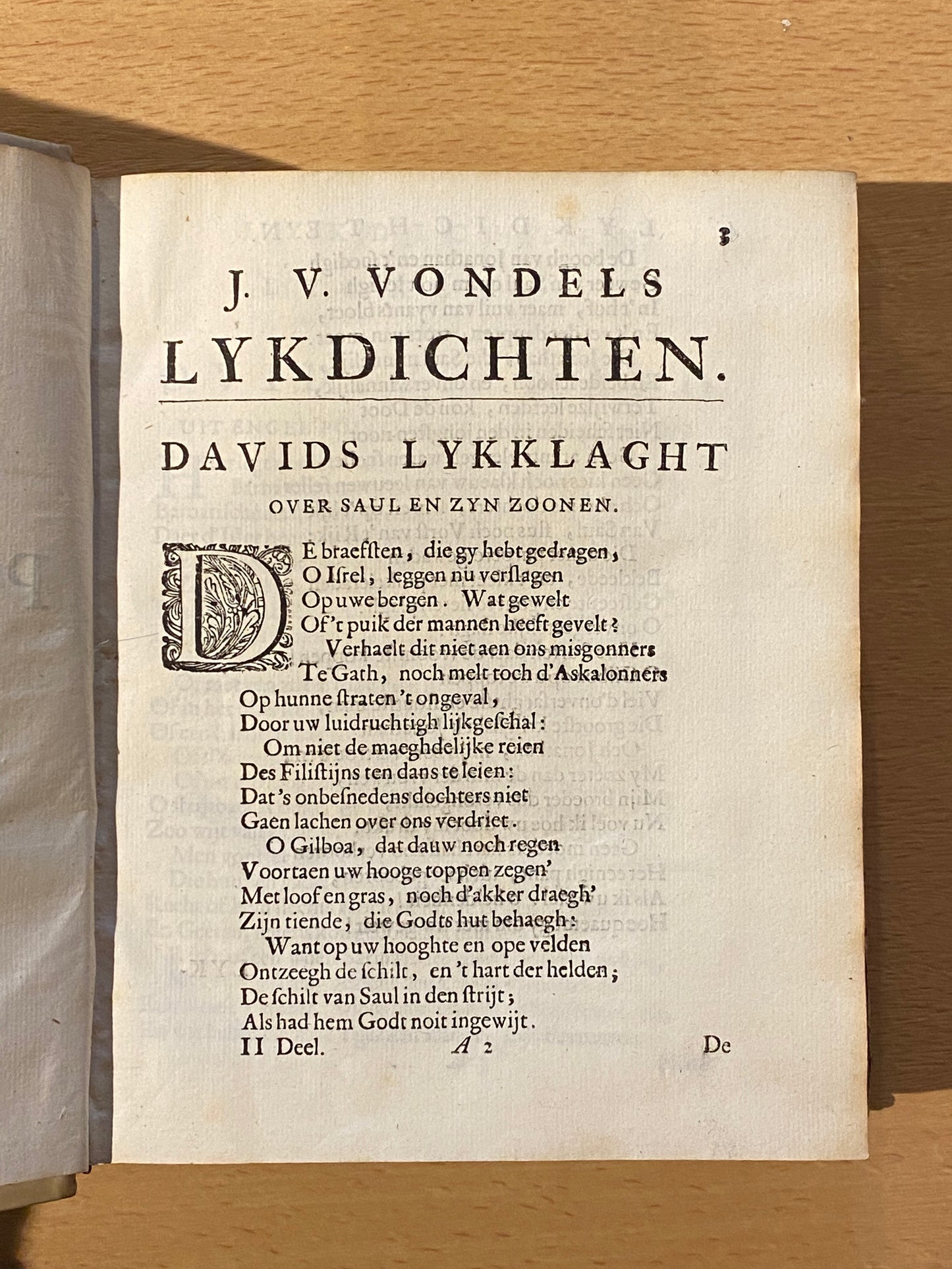 J. V. Vondel, Poëzy of Verscheide gedichten. Franeker, Leonard Strik, 1682