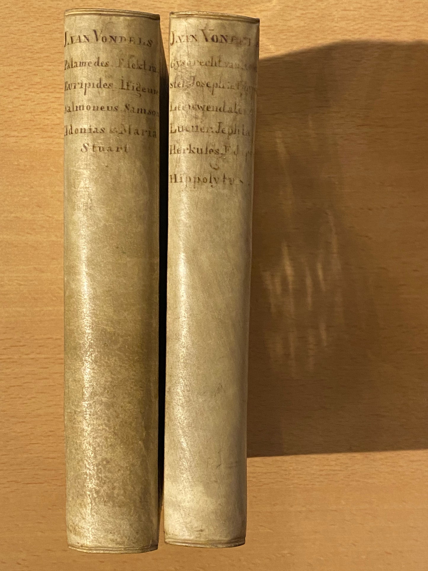 J. v. Vondel, Verzameling toneelstukken, 1646-1699