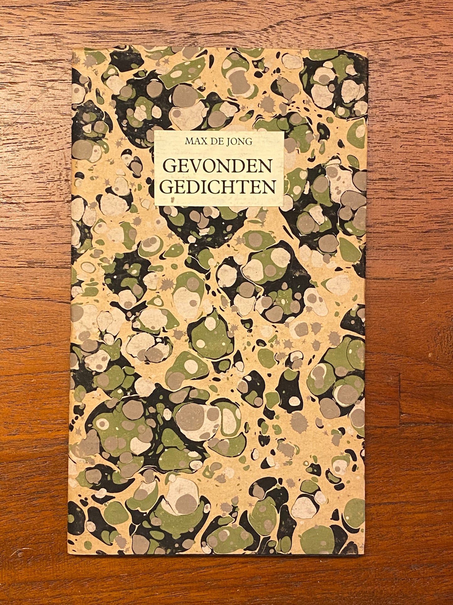 MAX DE JONG GEVONDEN GEDICHTEN