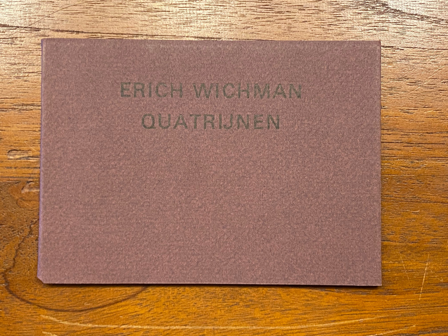 ERICH WICHMAN QUATRISNEN