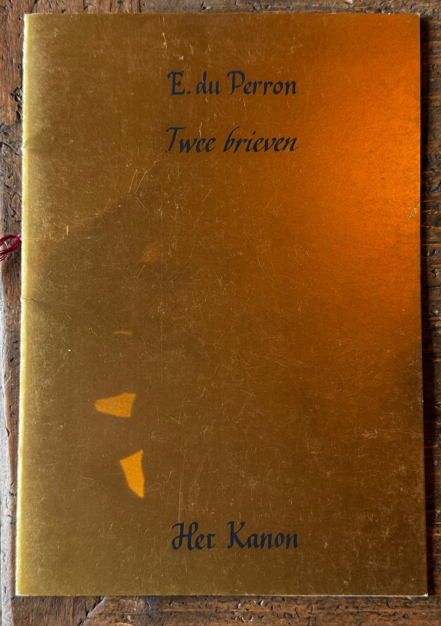 E. du Perron, Twee brieven, Antwerpen, Het Kanon, 1983