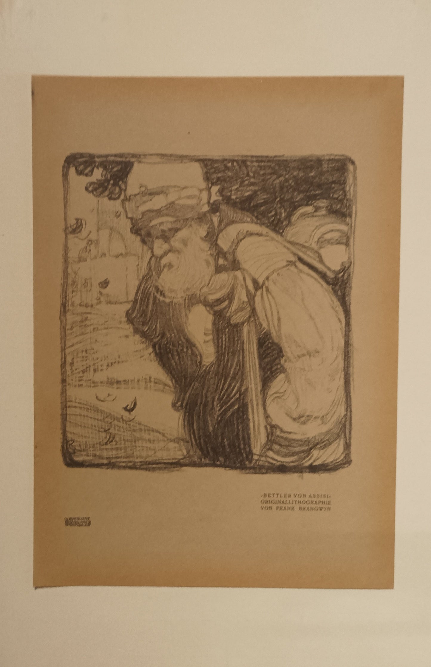 Brangwyn, Frank (1867-1955). Bettler von Assisi.
