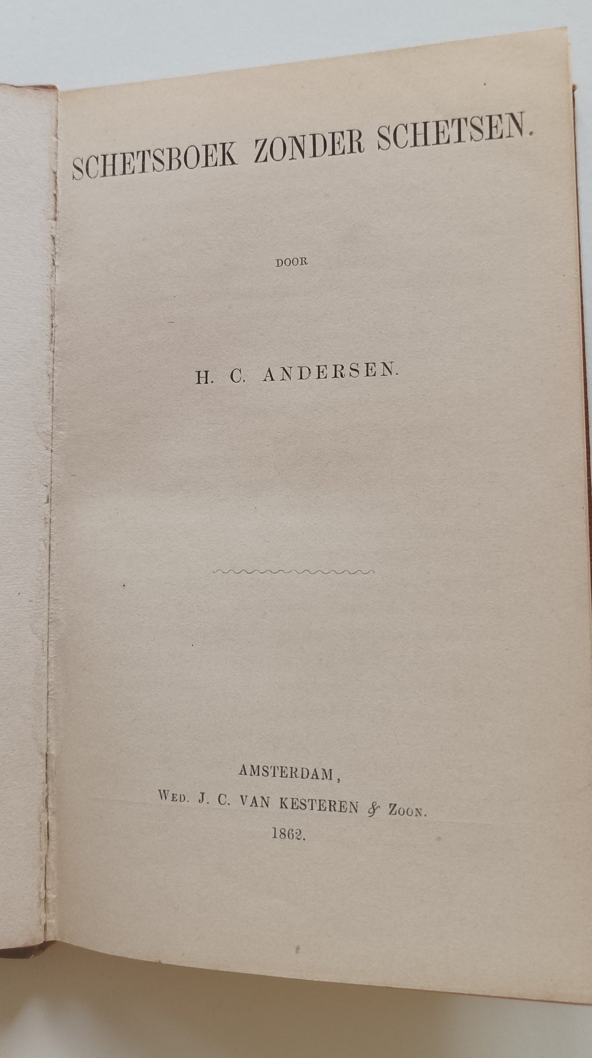 H.C. Andersen. Schetsboek zonder schetsen.
