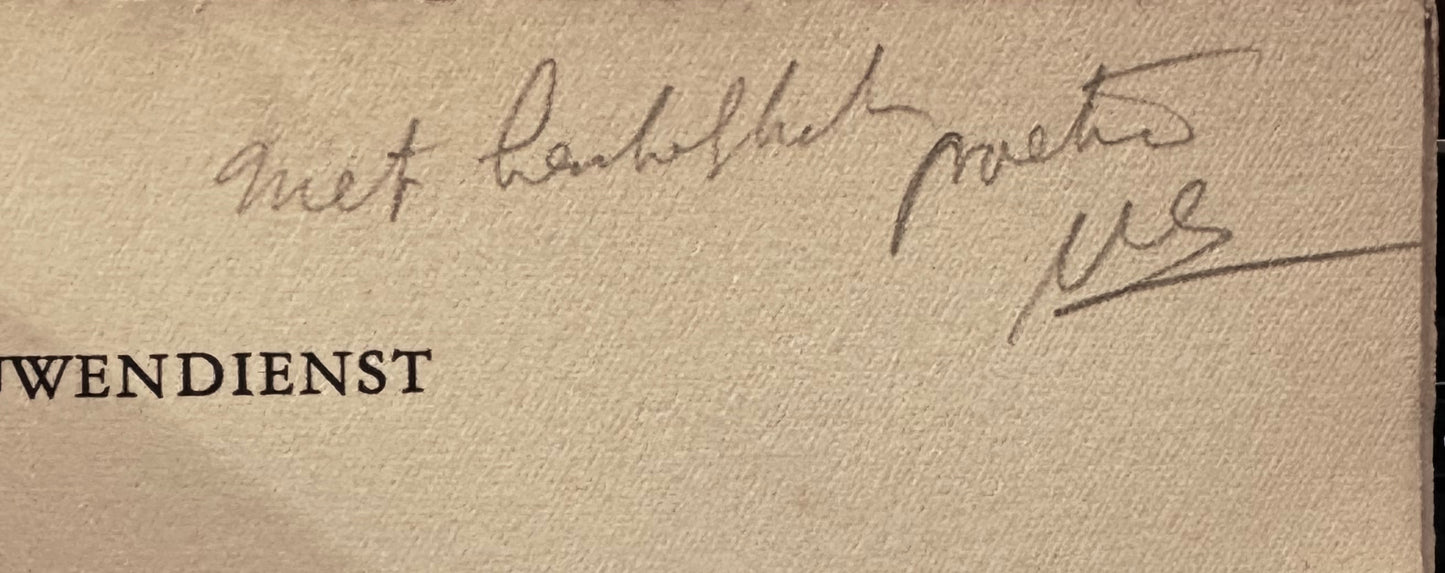 Simon Vestdijk, Vrouwendienst. Verzen. Rotterdam, Nijgh en Van Ditmar, 1934