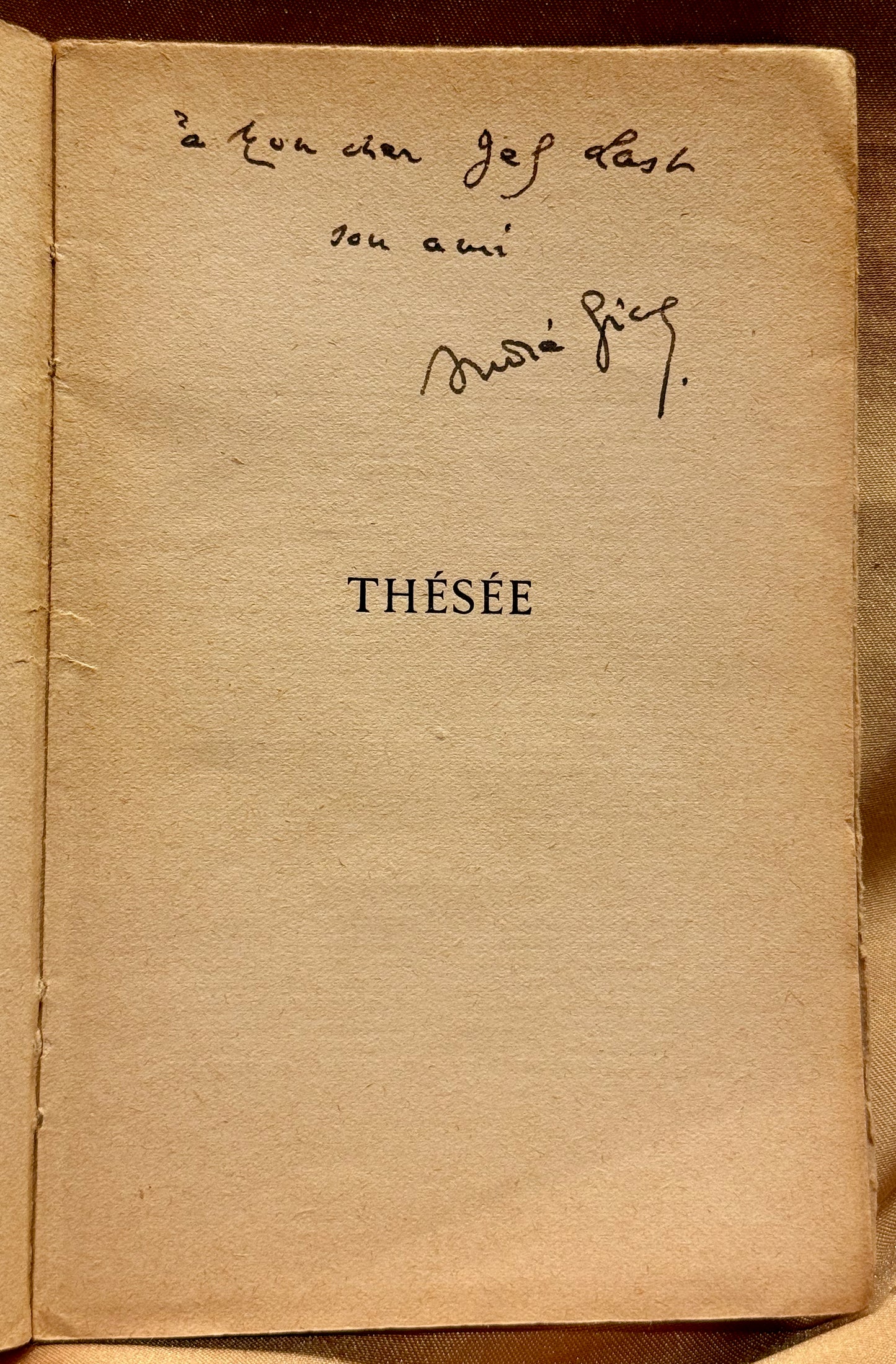 Gide, André Thésée. Parijs, Gallimard, 1946.