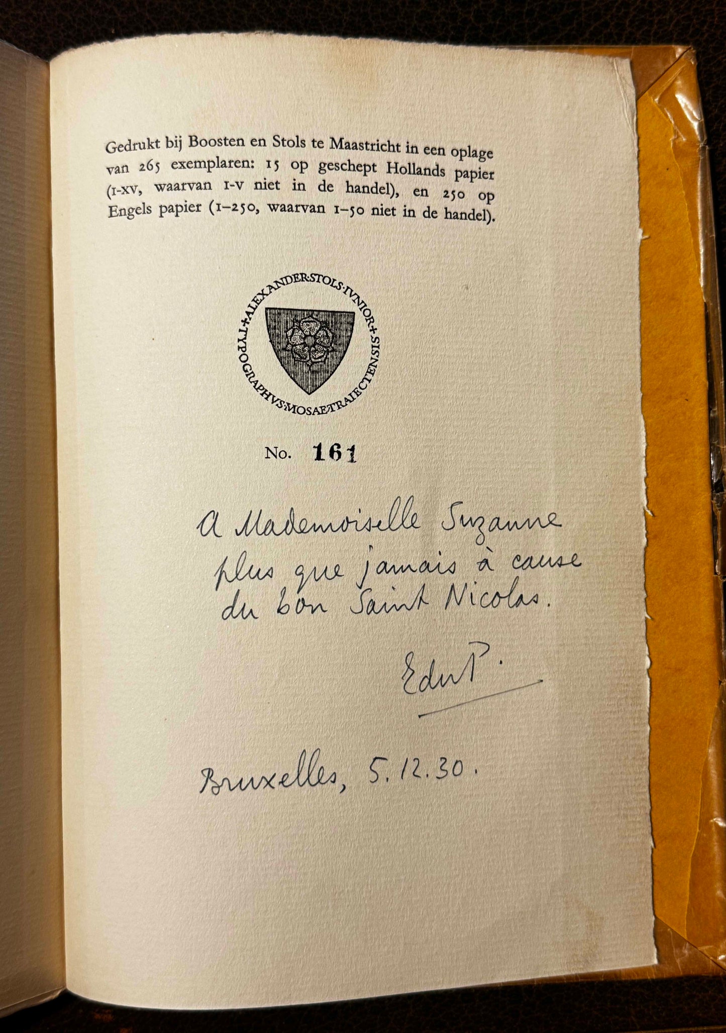 E.du Perron. Nutteloos verzet. Met een tekening van A.C. Willink. Brussel & Maastricht, 1929