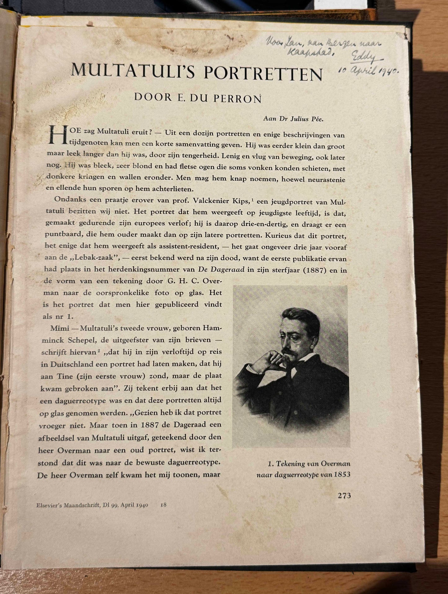 E. du Perron, Multatuli’s portretten.