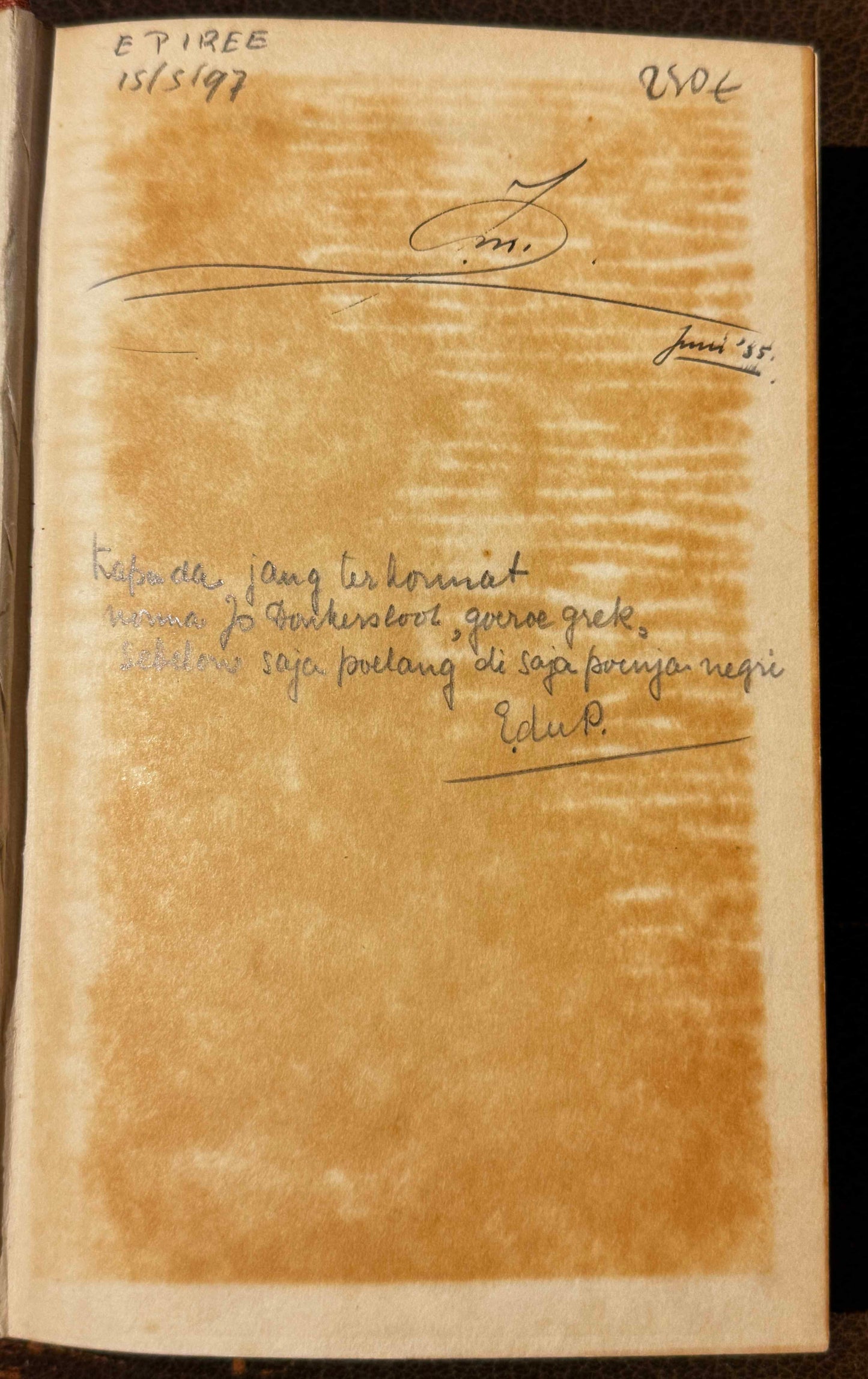 E. du Perron, Het land van herkomst. Amsterdam, N.V. EM. Querido’s Uitgevers-Mij, 1935.