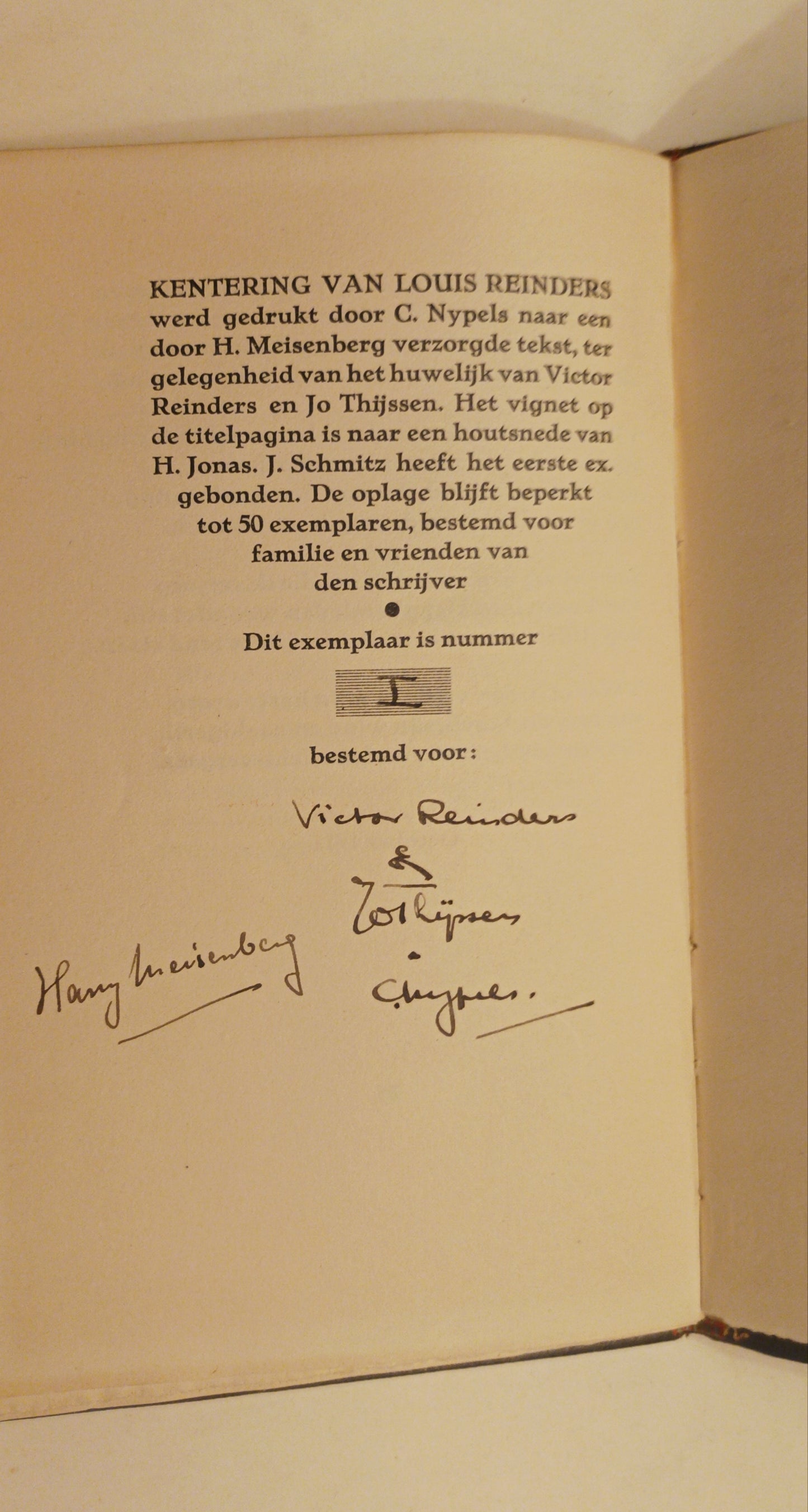 Louis Reinders. Kentering.