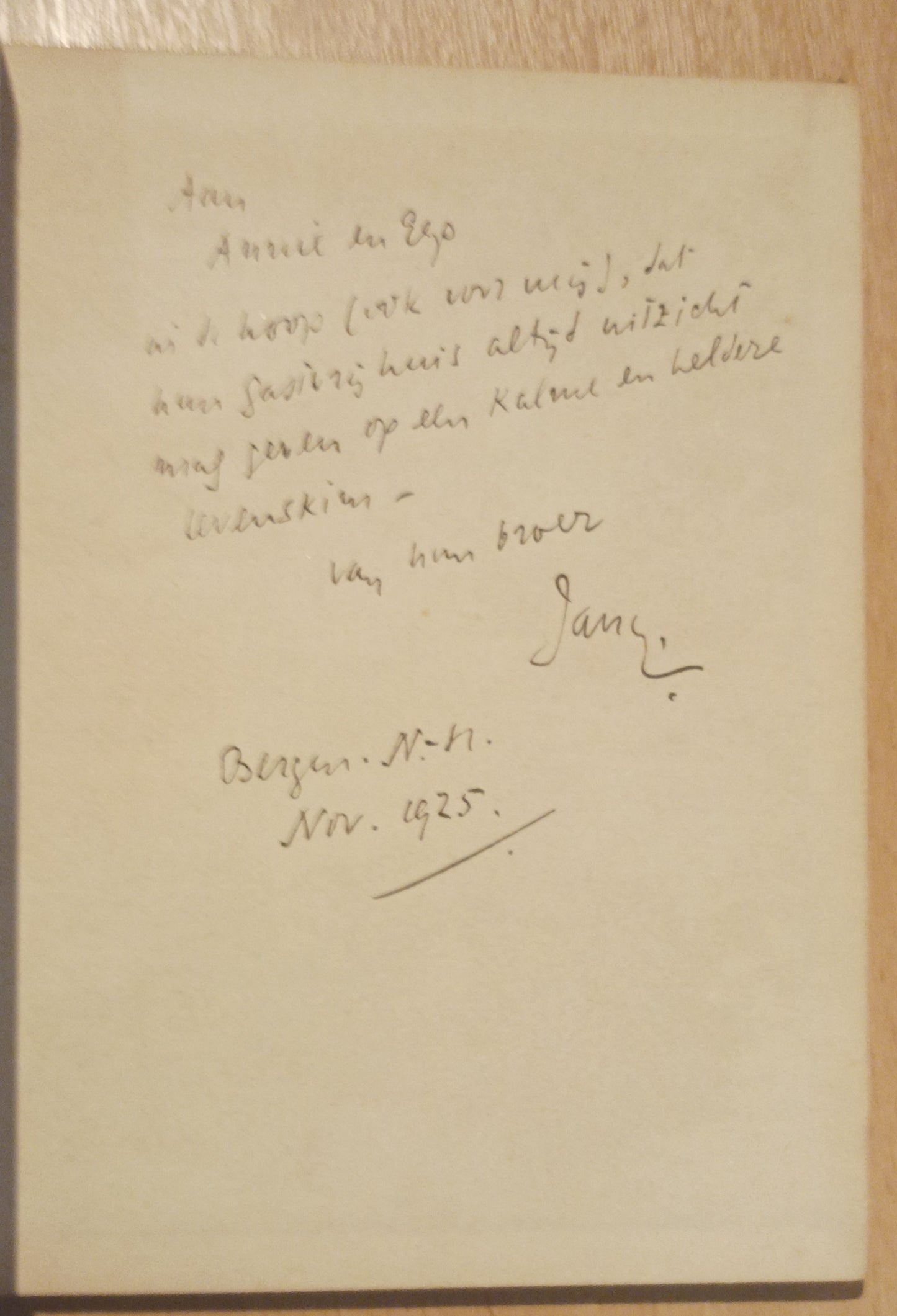 [Gesigneerd] Adriaan Roland Holst De wilde kim.