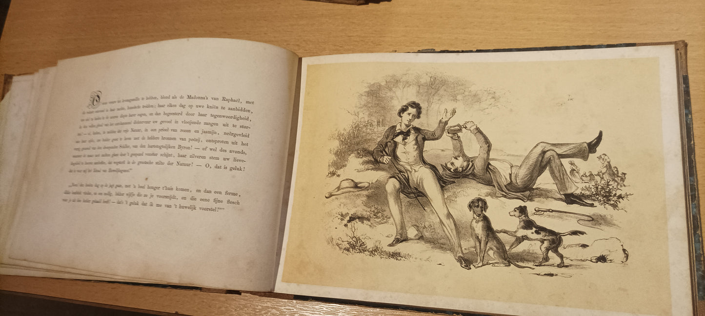 [Gothic. Queer] Alexander Ver Huell (Dutch, 1822-1897) Collection of 140 original lithographic plates.