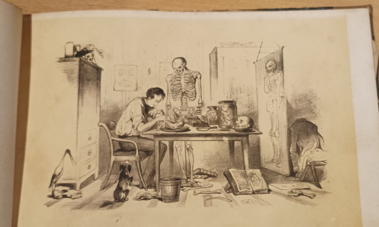 [Gothic. Queer] Alexander Ver Huell (Dutch, 1822-1897) Collection of 140 original lithographic plates.