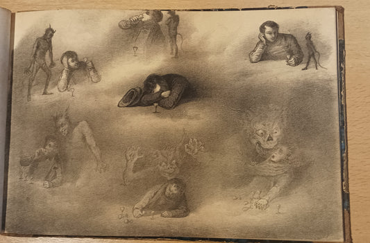 [Gothic. Queer] Alexander Ver Huell (Dutch, 1822-1897) Collection of 140 original lithographic plates.