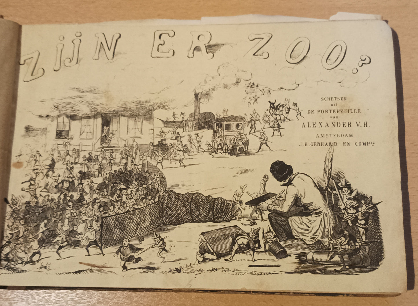 [Gothic. Queer] Alexander Ver Huell (Dutch, 1822-1897) Collection of 140 original lithographic plates.