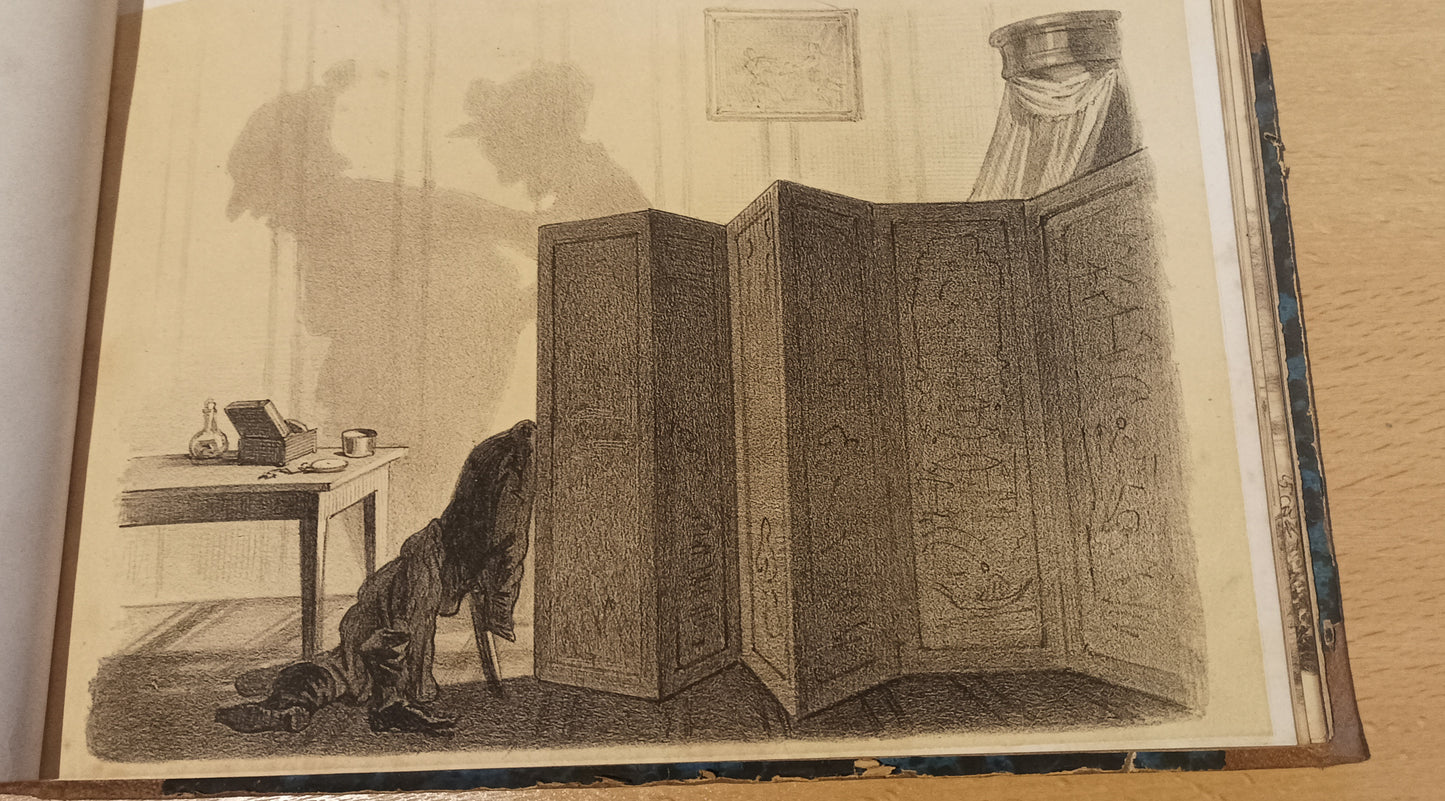 [Gothic. Queer] Alexander Ver Huell (Dutch, 1822-1897) Collection of 140 original lithographic plates.