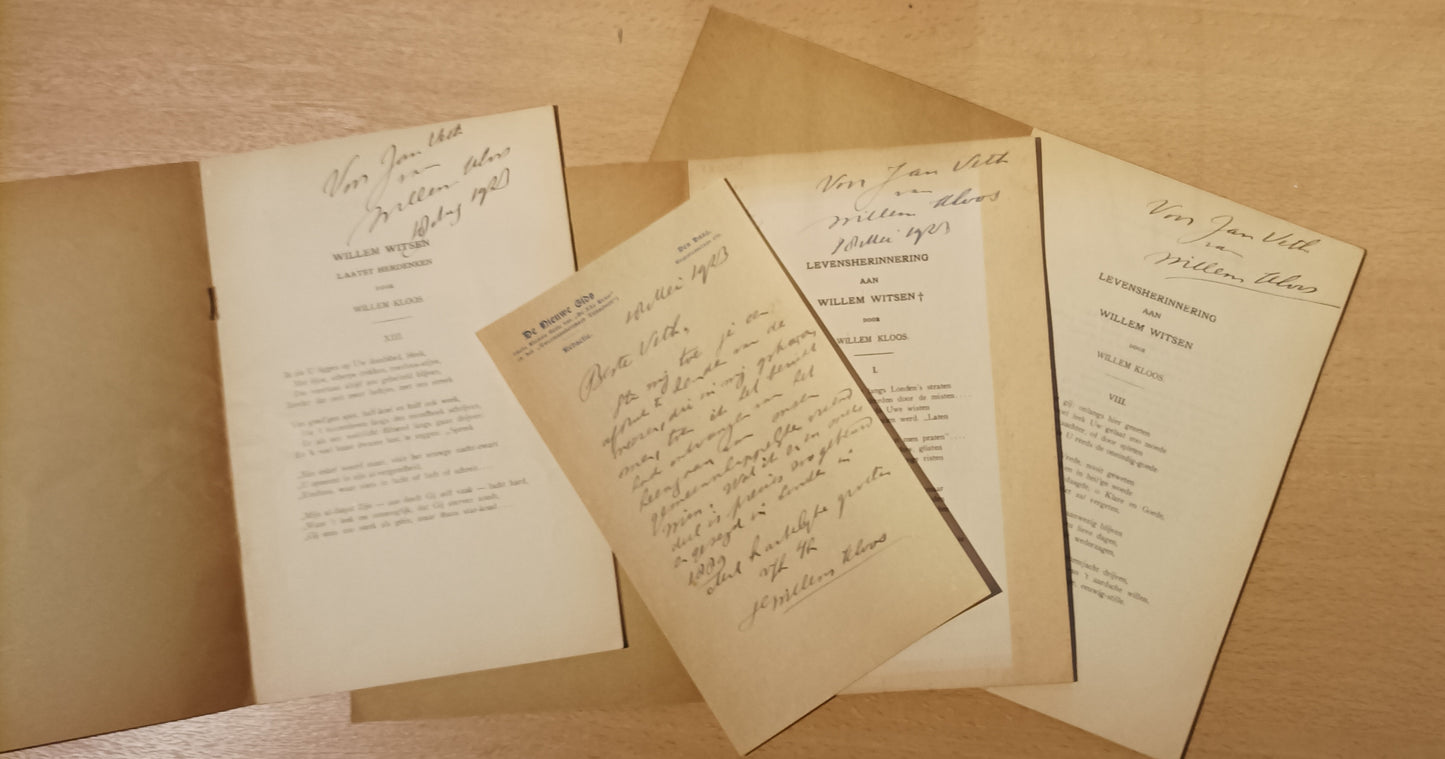 [Manuscript] Willem Kloos ‘Levensherinnering [&] Laatst herdenken [van &]  aan Willem Witsen I-VII [&] VIII-XII, XIII-XXV’.