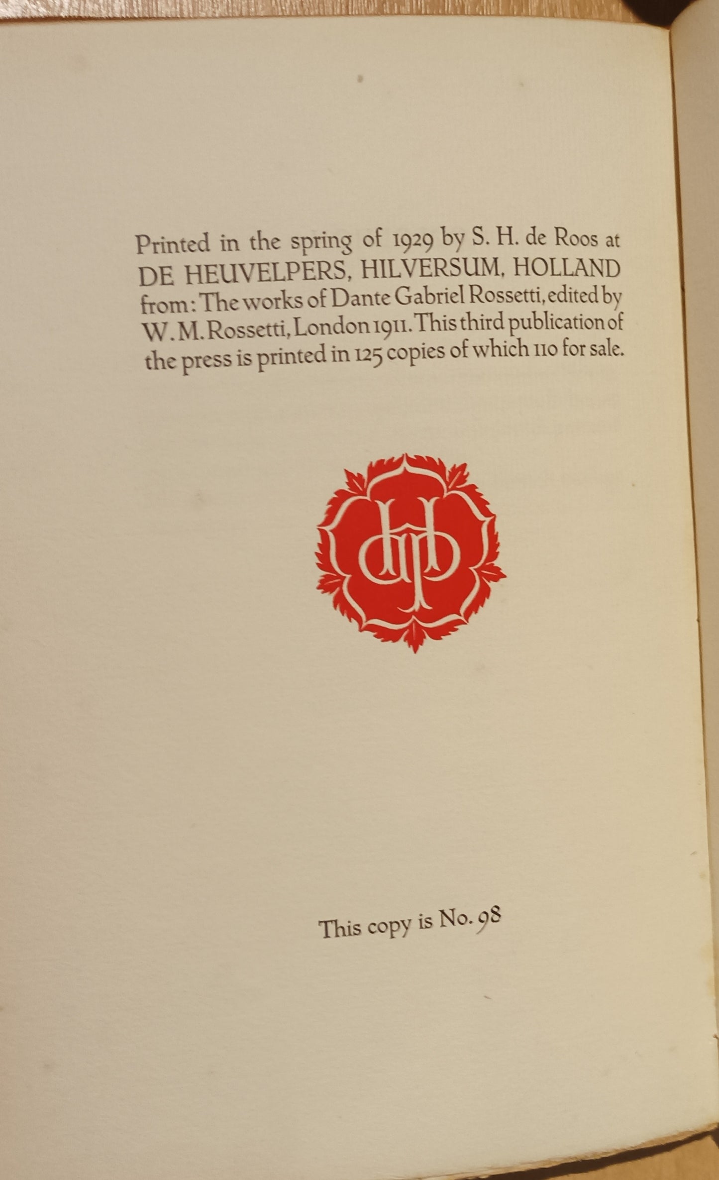[Heuvelpers]. D.G. Rossetti.  Hand and Soul.