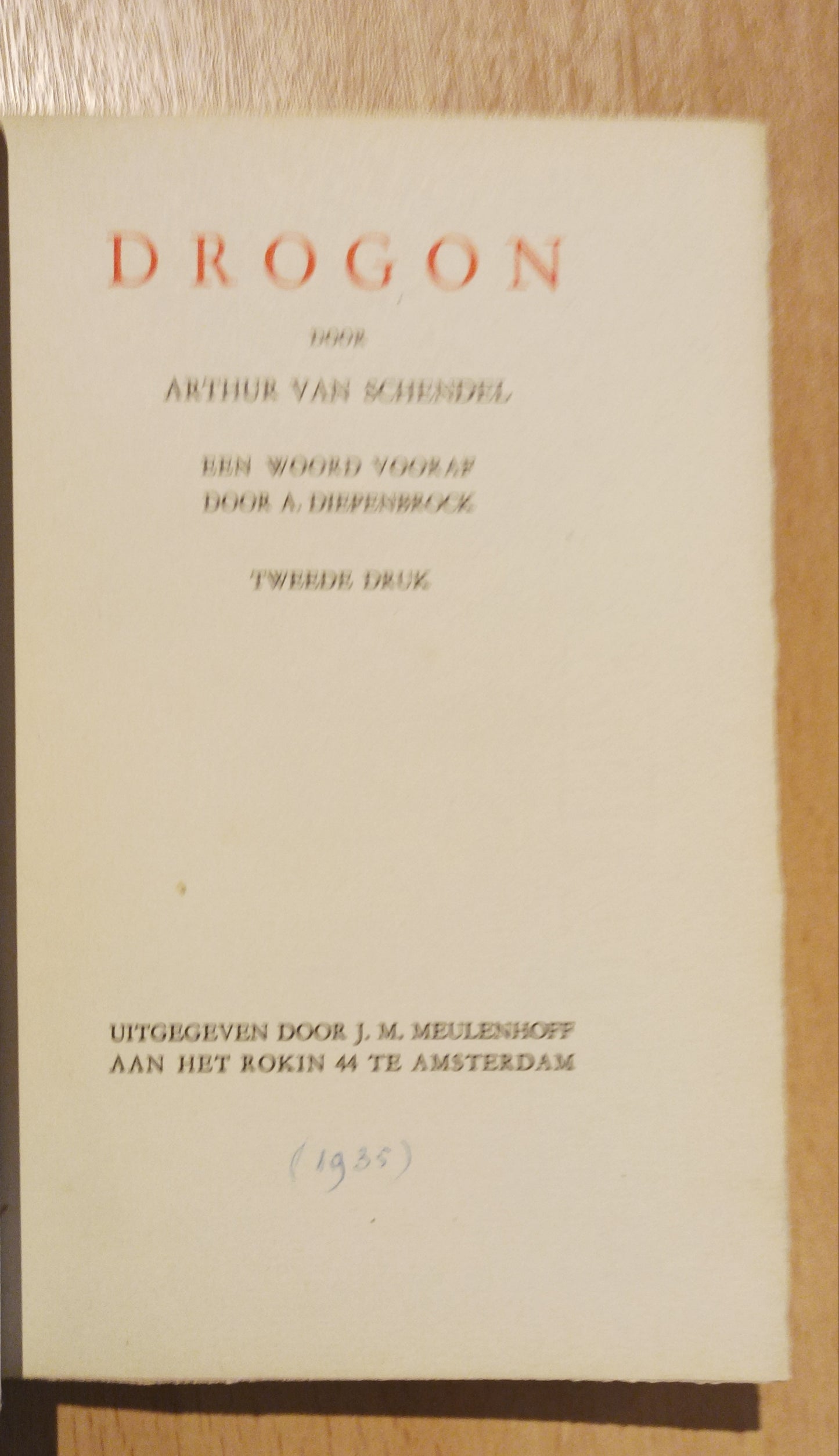 [Luxe] Arthur van Schendel. Drogon.