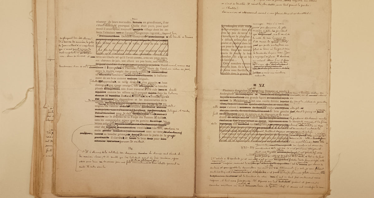 [Manuscript] Sander Pierron. ‘Manuscrit de: Les rides de l’eau (edite en 1914). Texte revu et corrige de Berthille de Haegeleere (1896).’