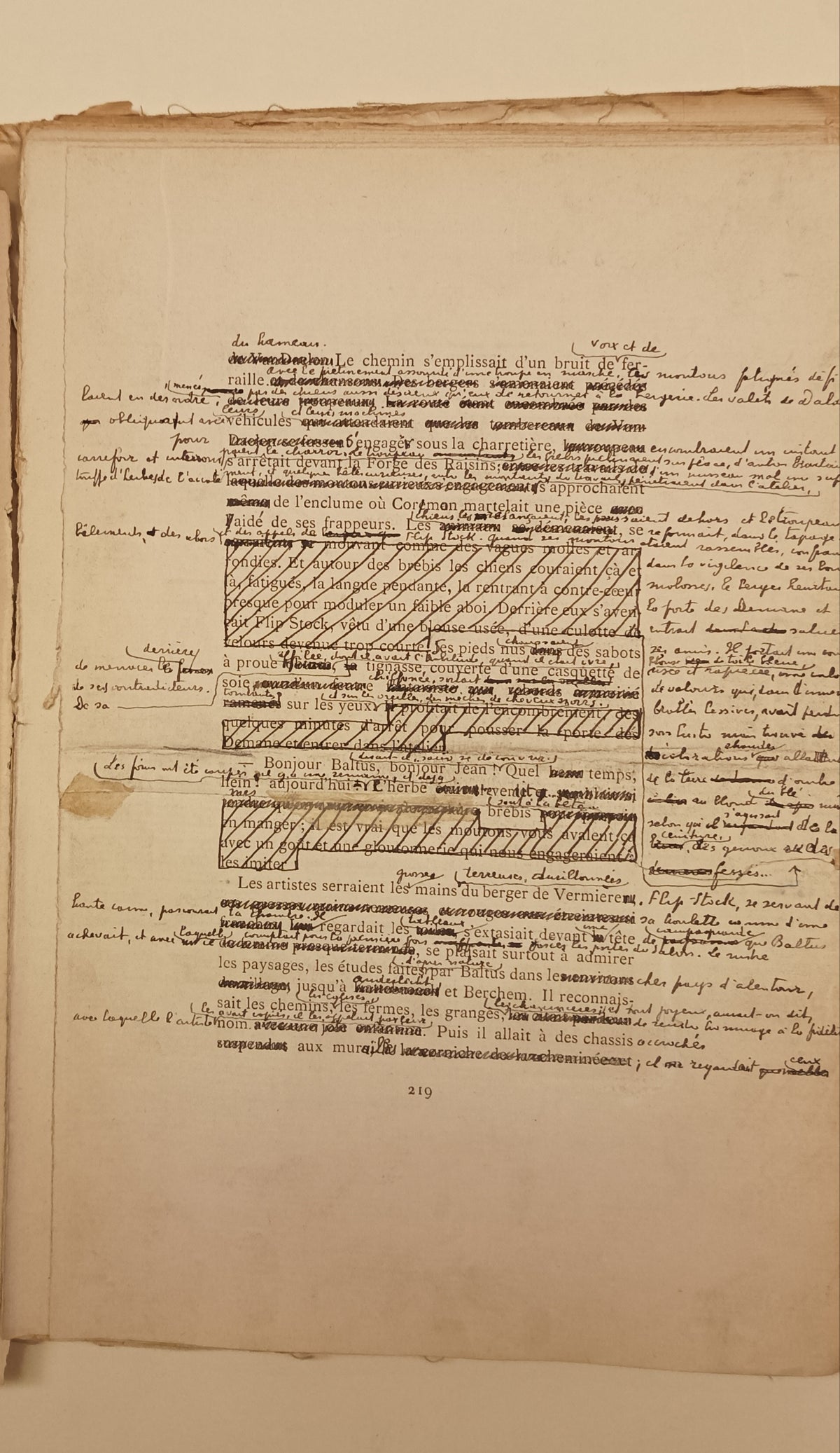 [Manuscript] Sander Pierron. ‘Manuscrit de: Les rides de l’eau (edite en 1914). Texte revu et corrige de Berthille de Haegeleere (1896).’