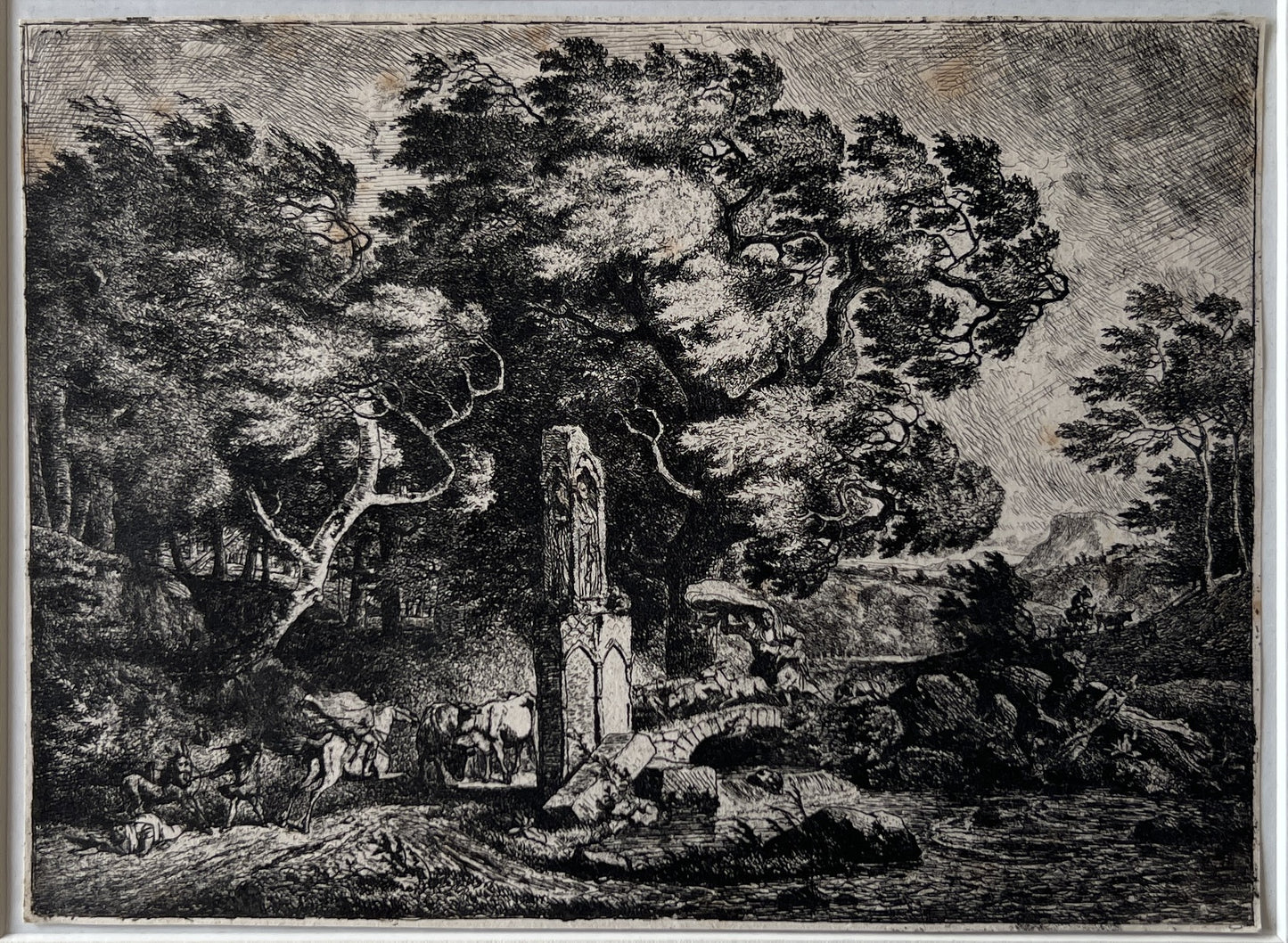 Demarne, Jean-Louis (1752-1829) Le coup de vent. Etching.