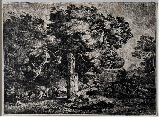 Demarne, Jean-Louis (1752-1829) Le coup de vent. Etching.