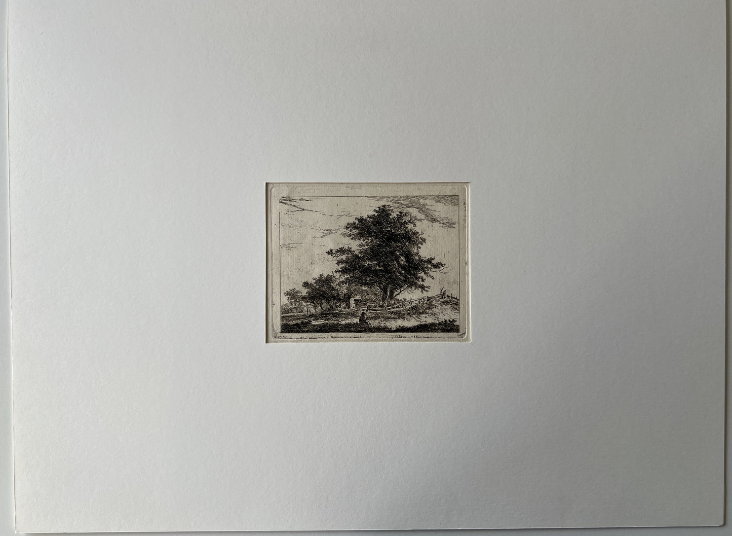 Brussel, Hermanus van (1763-1815) Landscape with resting Walker.