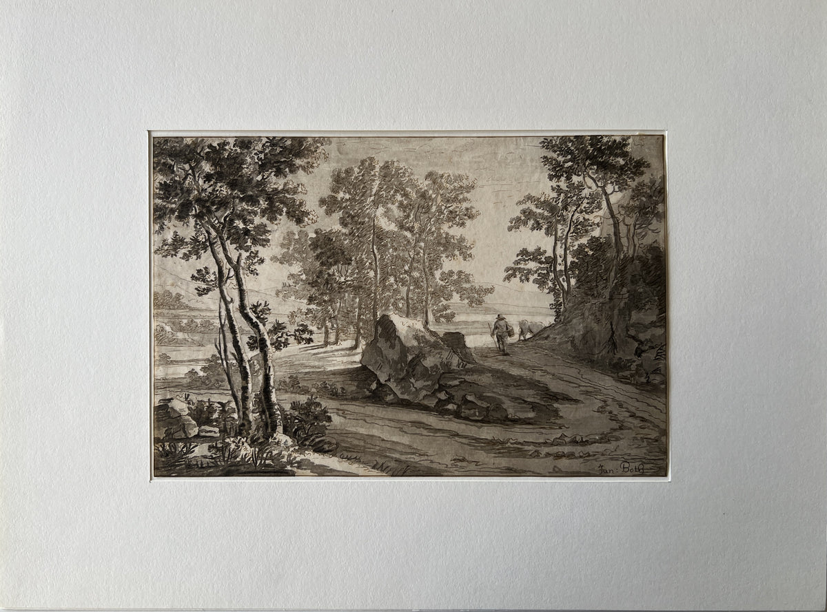 Brouwer, Cornelis (1731-1809) naar Jan Both (1618-1652) Italianate Landscape with Shepherd