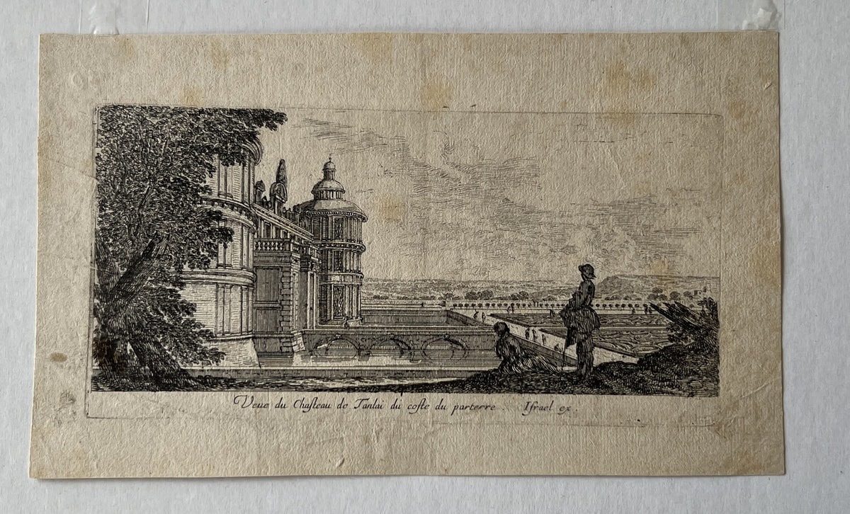 Silvestre, Israel (1621-1691) Veue du Chasteau de Tanlai du cofte du parterre.