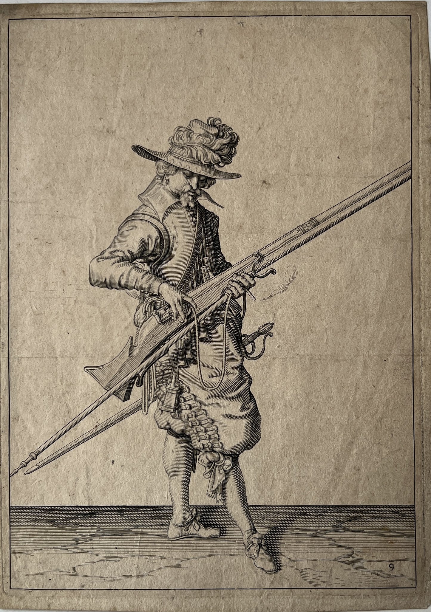 Gheyn, Jacques de (1537/38- ca. 1581) Soldier (from: Wapenhandelinghe van roers musqvetten ende spiessen (….) 1607).