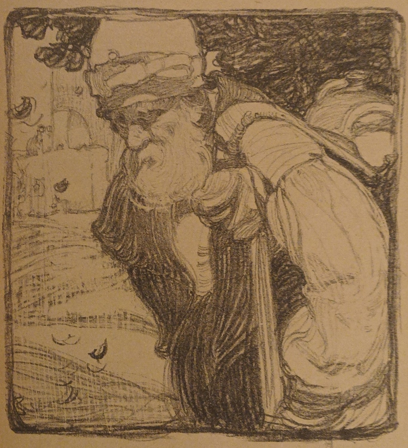 Brangwyn, Frank (1867-1955). Bettler von Assisi.