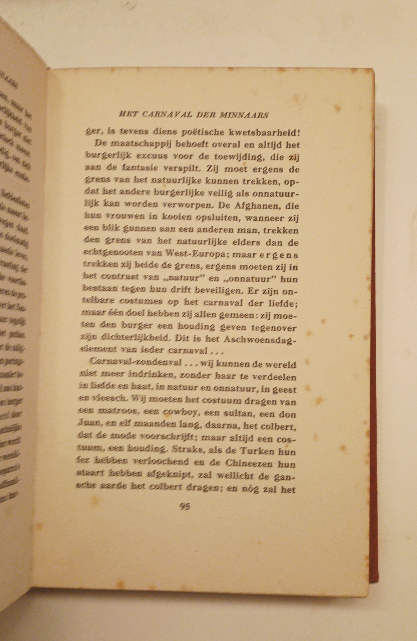 [Gesigneerd] Menno ter Braak. Het carnaval der burgers.
