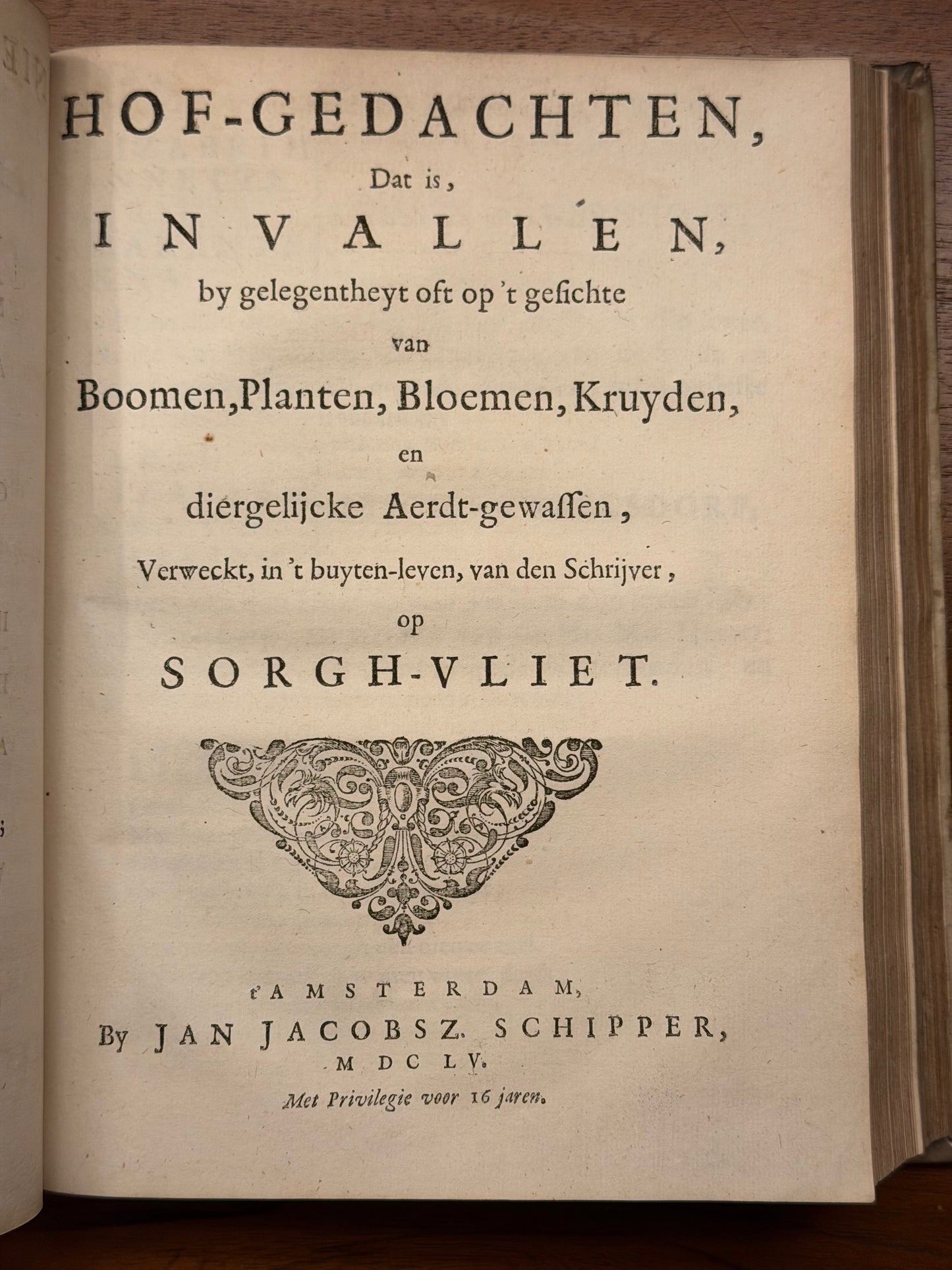 J. Cats, 1. Ouderdom, buyten-leven en hof-gedachten op Sorghvliet. Amsterdam, Jan Jacobsz. Schipper, 1656. 2. Koninklijke herderin Aspasia. Amsterdam, J. I. Schipper. 3. Afbeelding van 't huwelyck. Amsterdam, Jans Jacobsz. Schipper.