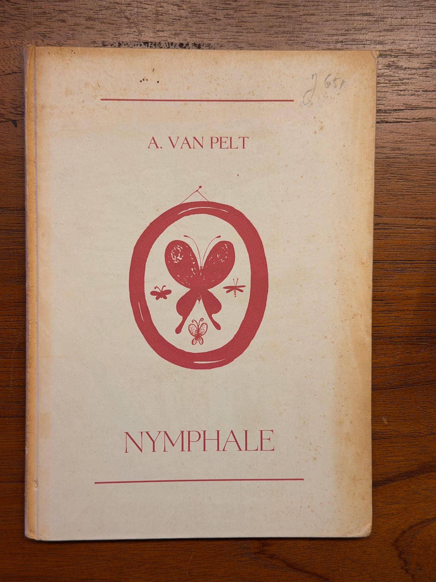 NYMPHALE DOOR A. VAN PELT 1960