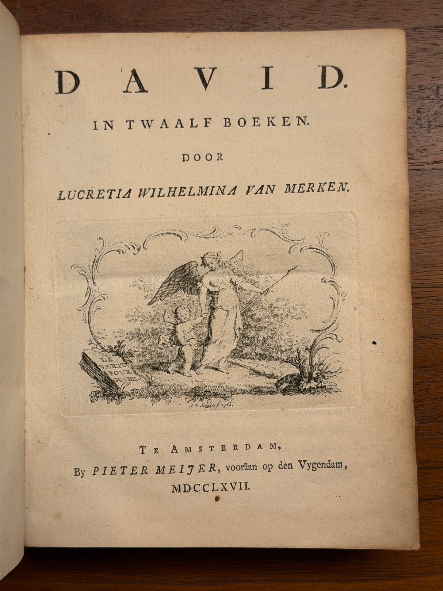Lucretia Wilhelmina van Merken, David. Te Amsterdam, Pieter Meijer, 1767