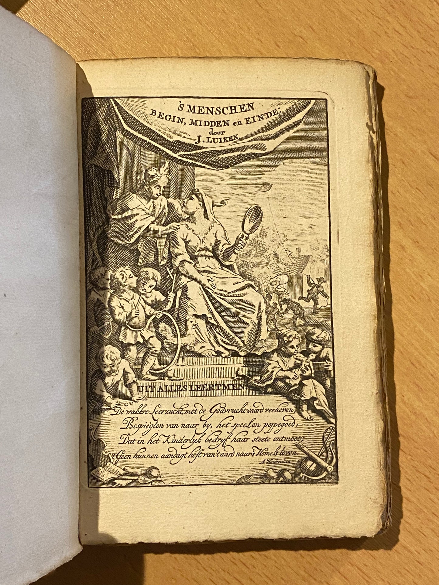 Jan Luiken. Des menschen begin, midden en einde. Amsterdam, Erven F. Houttuyn, 1782