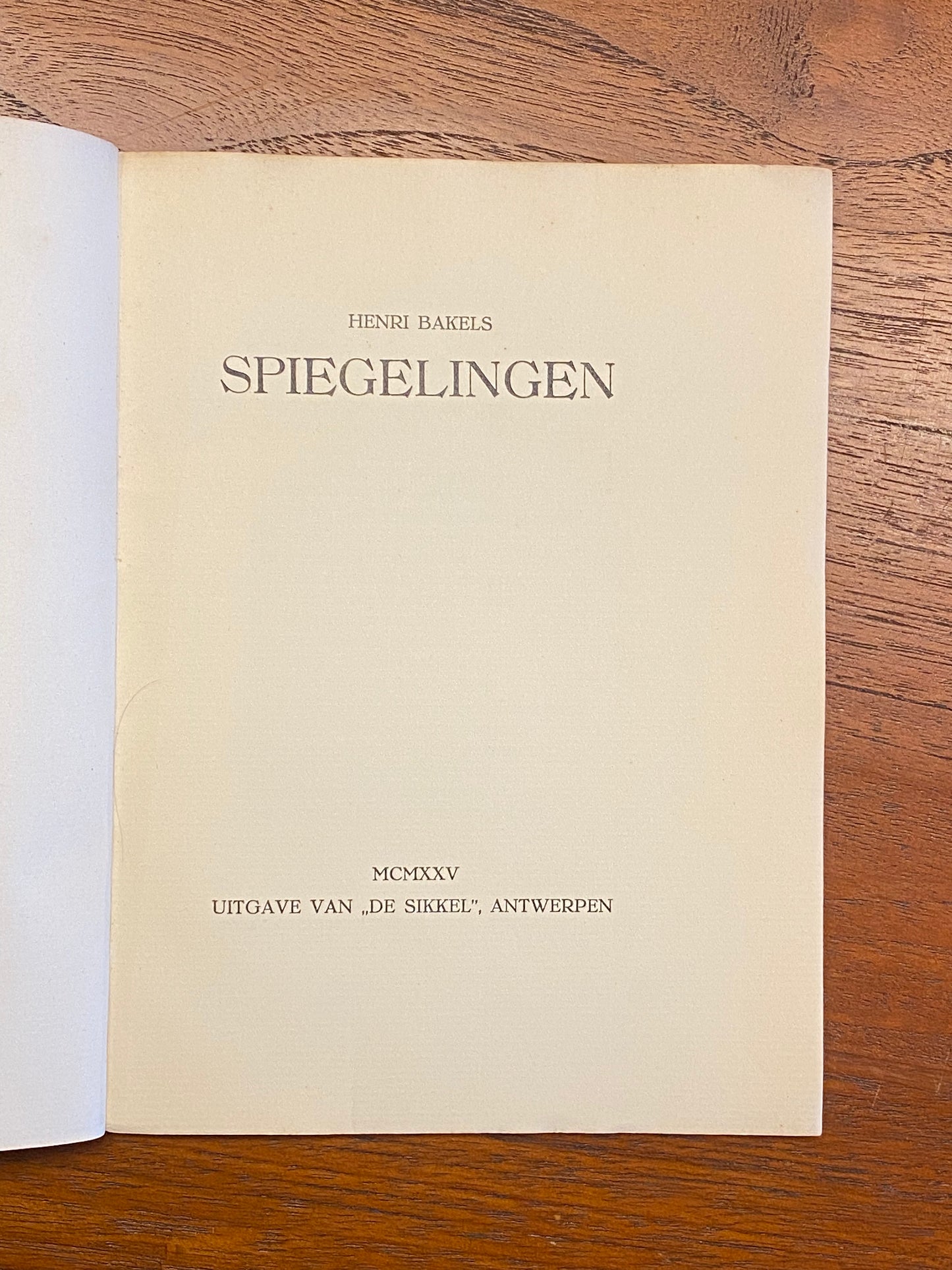 SPIEGELINGEN DOOR HENRI BAKELS 1925