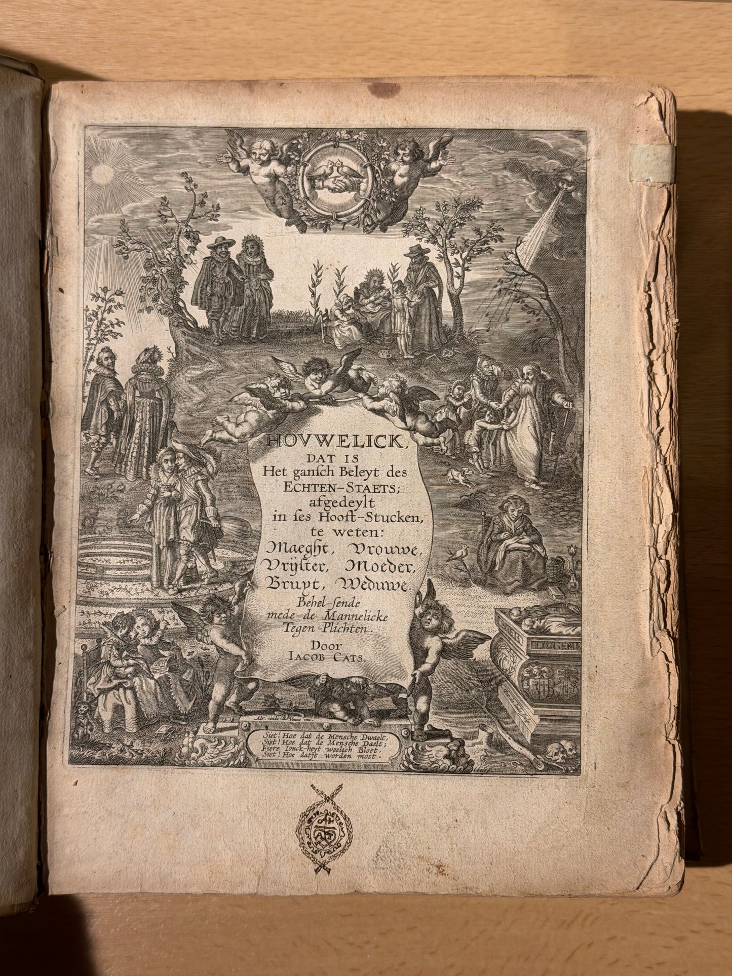 J. Cats, Houwelyck, dat is de gantsche gelegentheyt des Echten-Staets. Tot Middelburgh, Jan Pieters. van de Venne, 1625.
