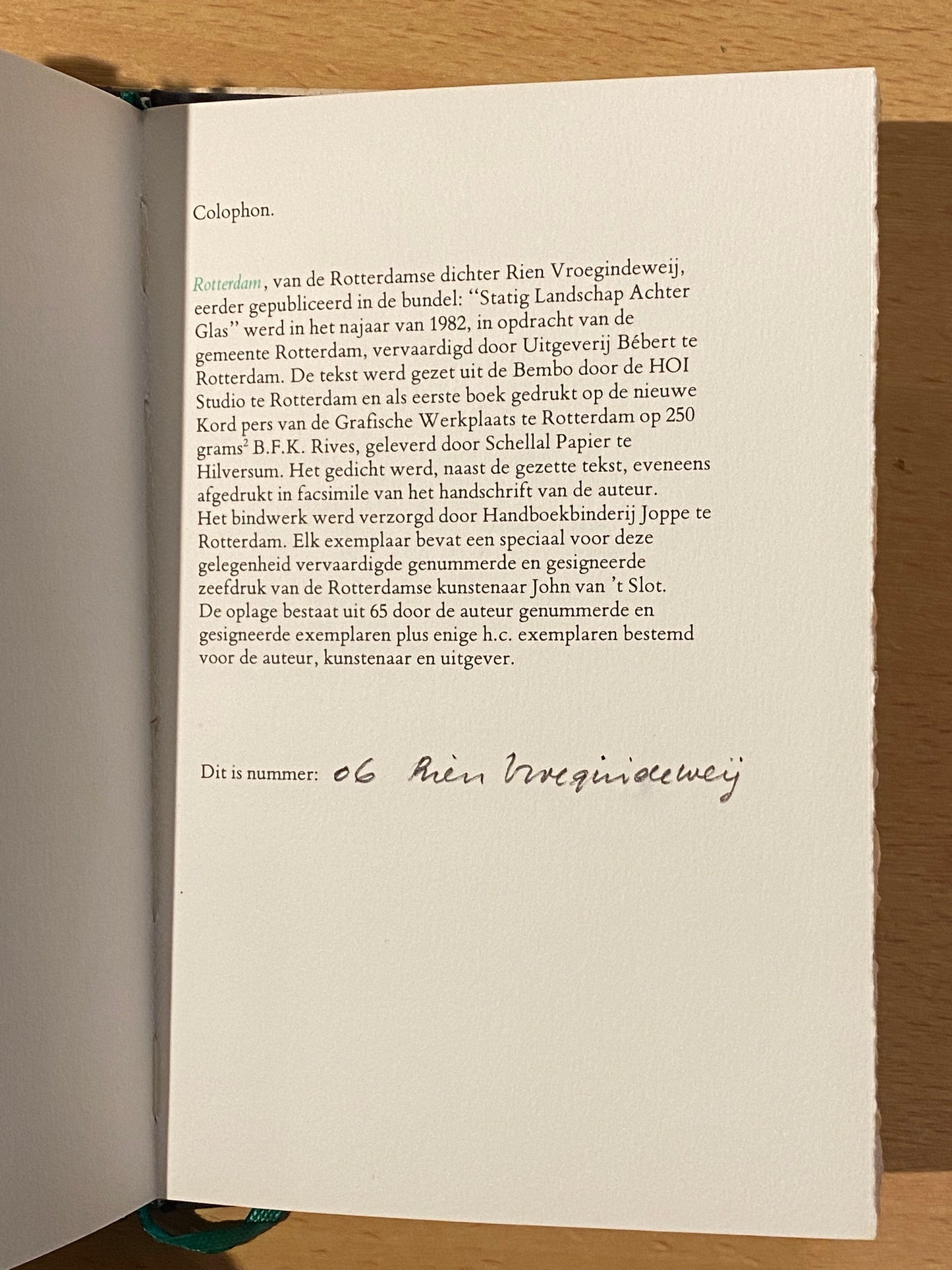 Rien Vroegindeweij ROTTERDAM