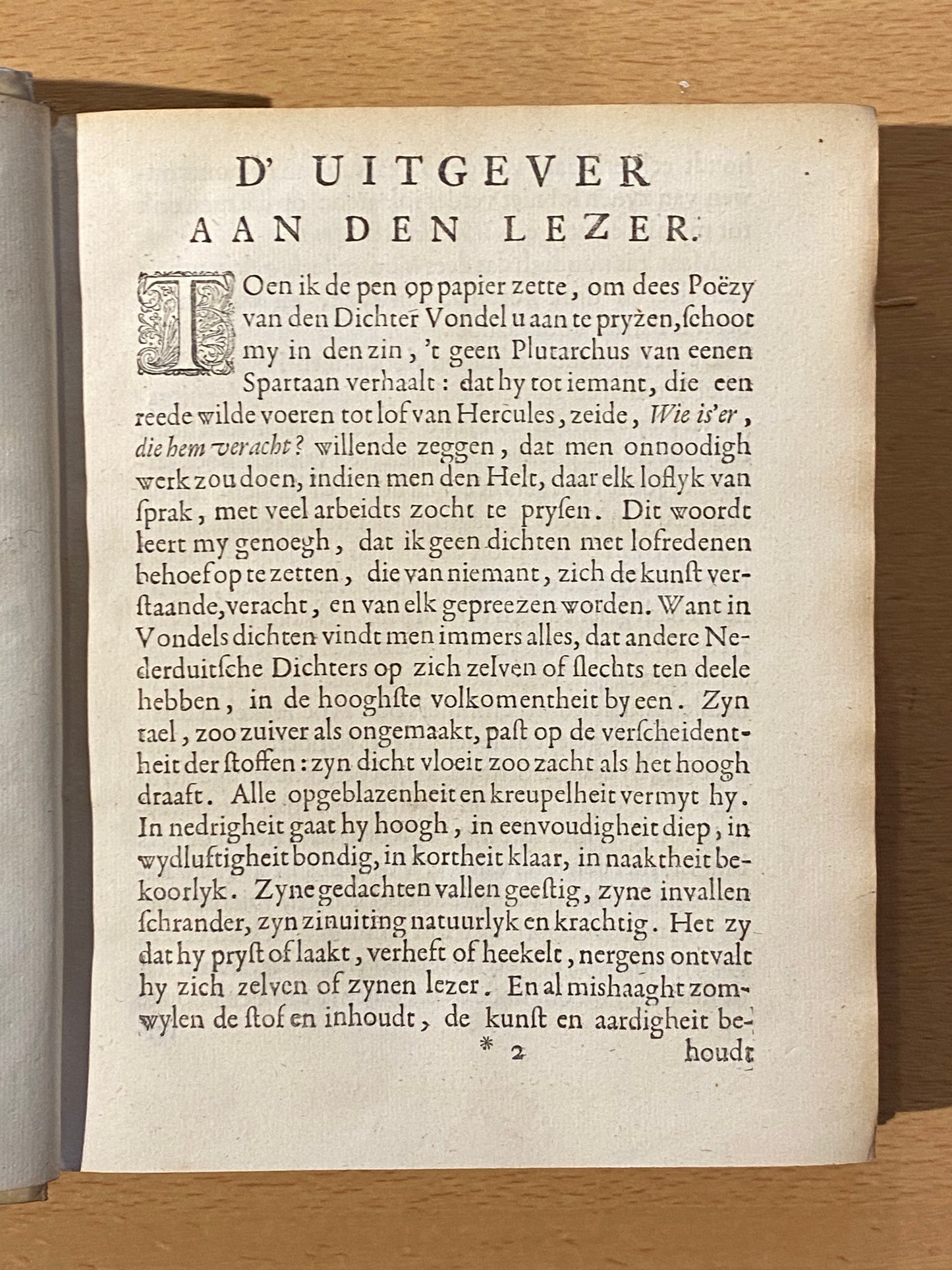 J. V. Vondel, Poëzy of Verscheide gedichten. Franeker, Leonard Strik, 1682