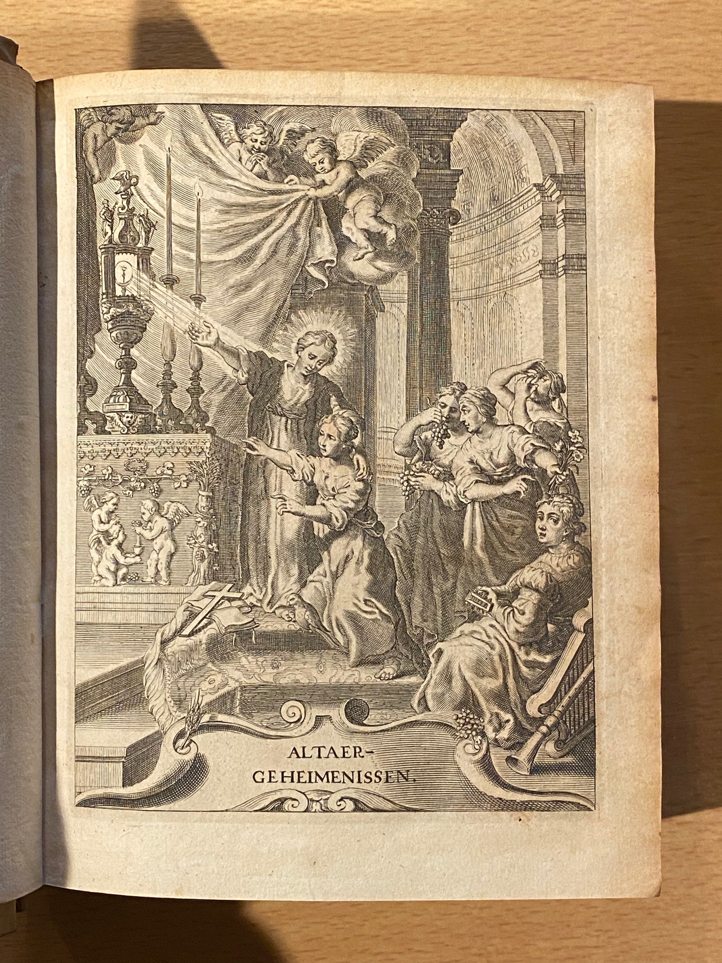 J. V. Vondel, 1. Altaergeheimenissen, 2. Bespiegelingen van Godt en Godstdienst, 3. De helden godes des ouwden verbonds, 4. Vorsteliicke Warande der dieren. Keulen, Nieuwe Druckerye, 1617-1727