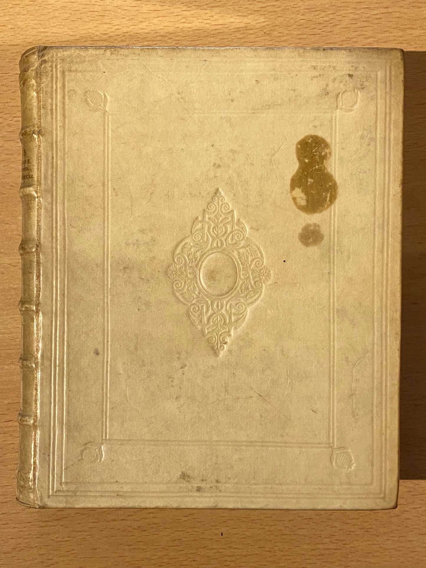 J. V. Vondel, 1. Joannes de boetgezant, 2. Koning Davids Harpzangen, 3. Brieven der heilige maegden, martelaressen, 4. De vaderen, 5. De heerlyckheit der kercke. Amsterdam, By de weduwe van Gysbert de Groot, 1696-1723