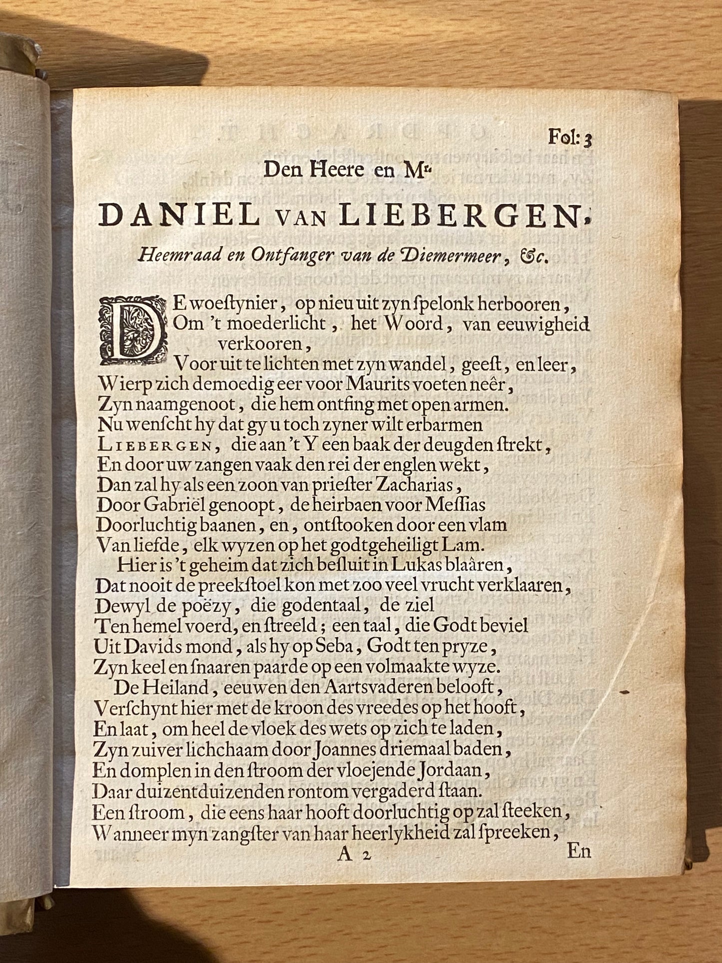 J. V. Vondel, 1. Joannes de boetgezant, 2. Koning Davids Harpzangen, 3. Brieven der heilige maegden, martelaressen, 4. De vaderen, 5. De heerlyckheit der kercke. Amsterdam, By de weduwe van Gysbert de Groot, 1696-1723