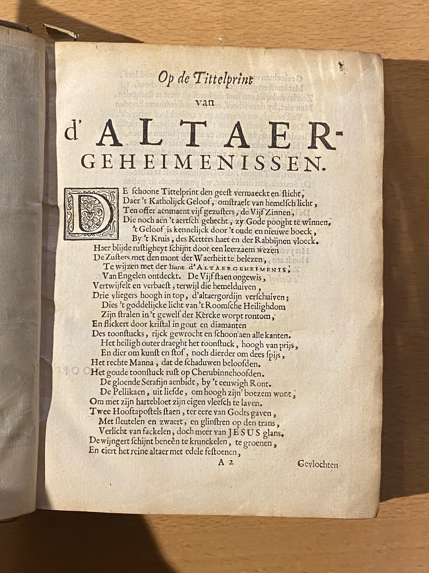 J. v. Vondel, 1. Altaergeheimenissen. Keulen, in de Nieuwe Druckerye, 1645. 2. Joannes de boetgezant. Amsterdam, voor de weduwe van Abraham de Wees, 1662. 3. Bespiegelingen van Godt en Godtsdienst. Amsterdam, by de weduwe van Abraha de Wees, 1662.